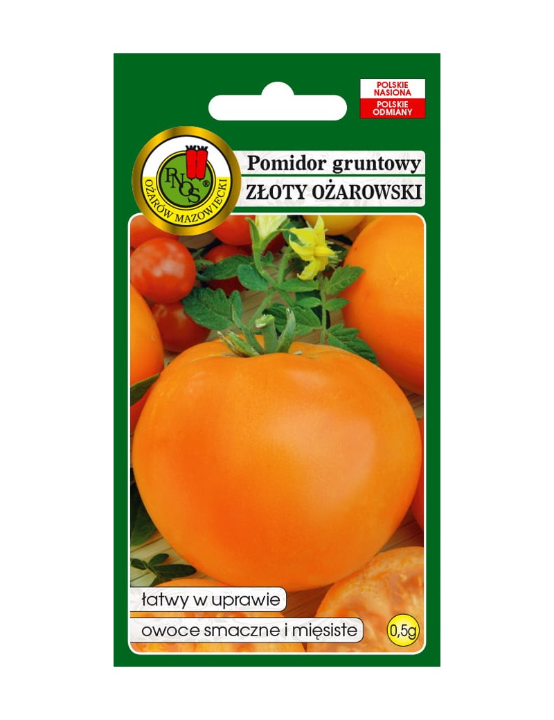 Pomidor ZŁOTY OŻAROWSKI 0,5 gr. nasion